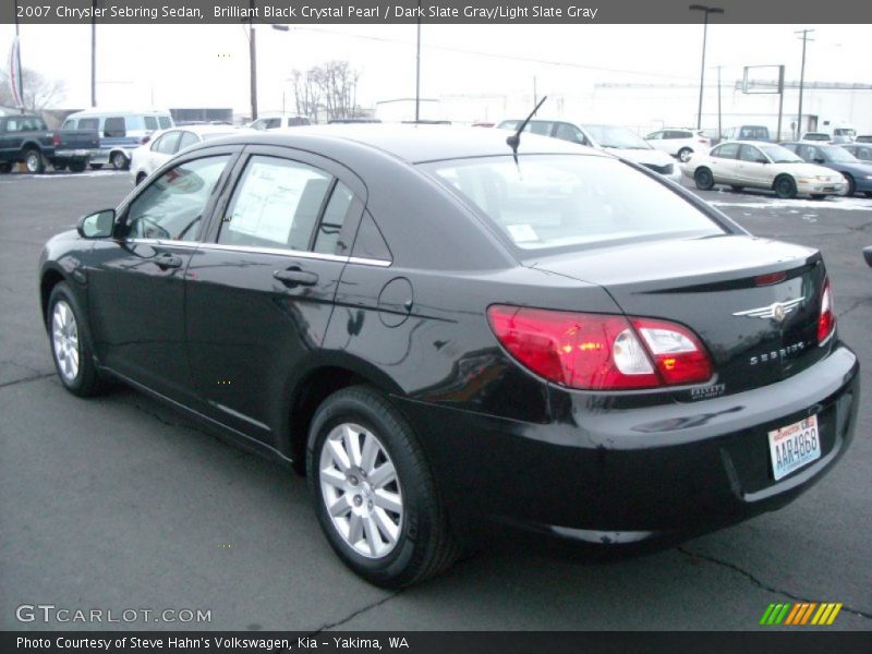 Brilliant Black Crystal Pearl / Dark Slate Gray/Light Slate Gray 2007 Chrysler Sebring Sedan