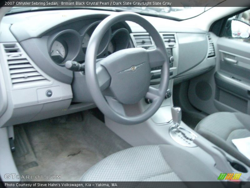 Brilliant Black Crystal Pearl / Dark Slate Gray/Light Slate Gray 2007 Chrysler Sebring Sedan