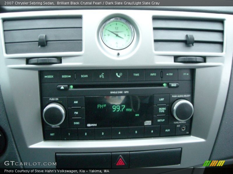 Brilliant Black Crystal Pearl / Dark Slate Gray/Light Slate Gray 2007 Chrysler Sebring Sedan