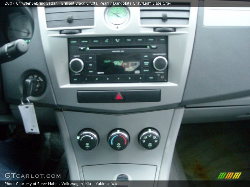 Brilliant Black Crystal Pearl / Dark Slate Gray/Light Slate Gray 2007 Chrysler Sebring Sedan