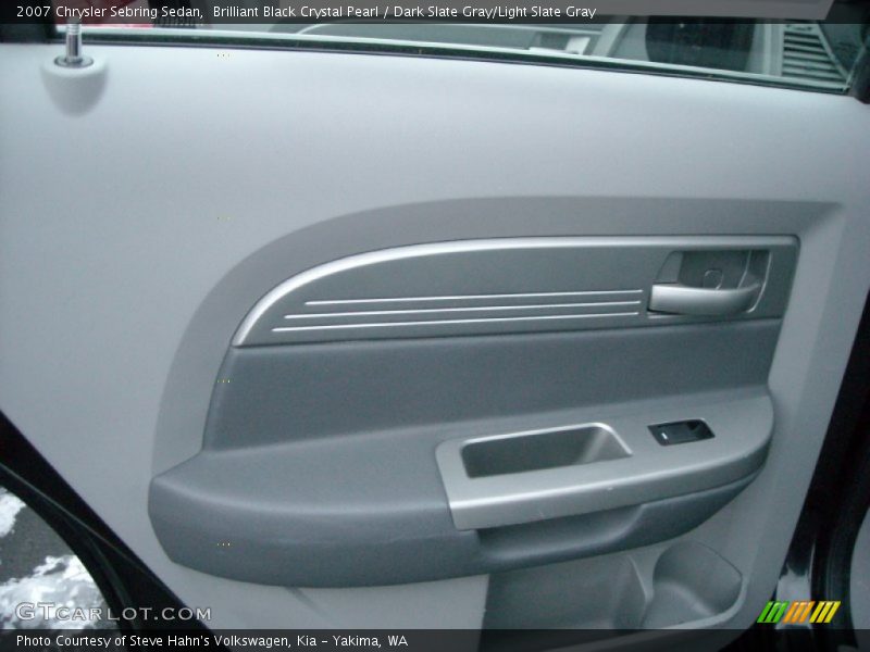 Brilliant Black Crystal Pearl / Dark Slate Gray/Light Slate Gray 2007 Chrysler Sebring Sedan