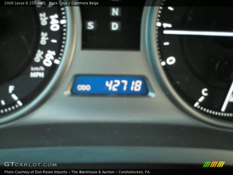 Black Onyx / Cashmere Beige 2006 Lexus IS 250 AWD