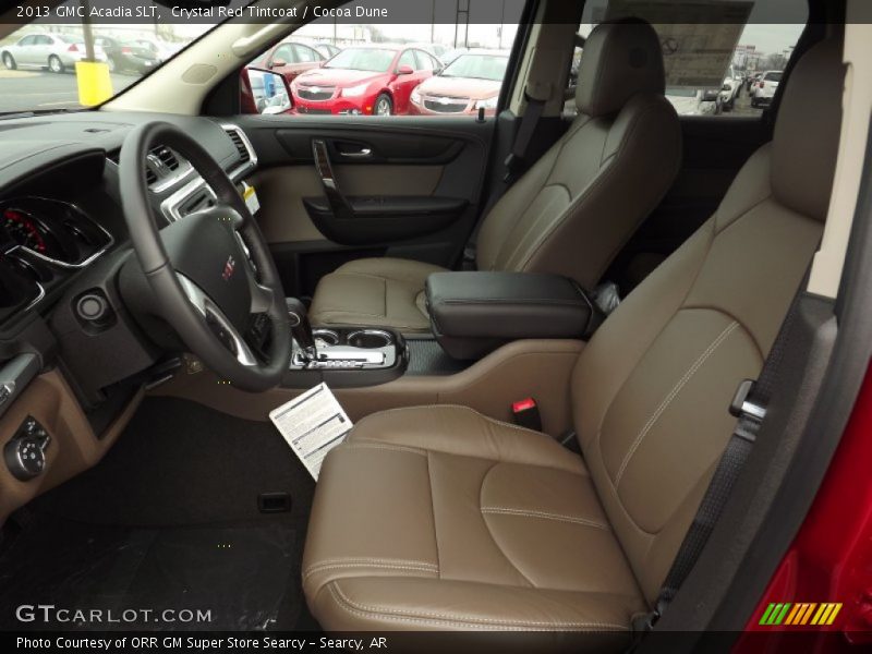 Front Seat of 2013 Acadia SLT