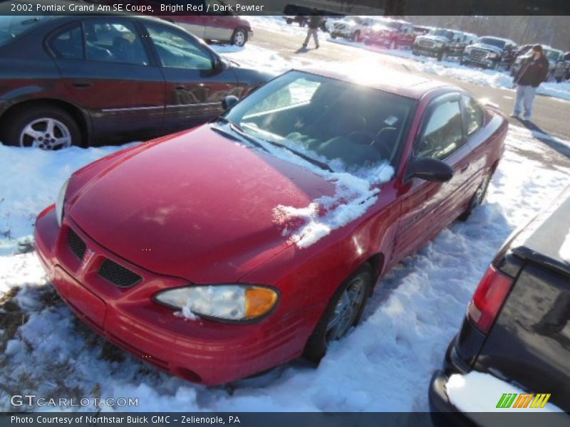 Bright Red / Dark Pewter 2002 Pontiac Grand Am SE Coupe