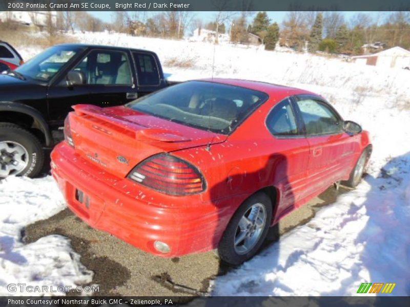 Bright Red / Dark Pewter 2002 Pontiac Grand Am SE Coupe