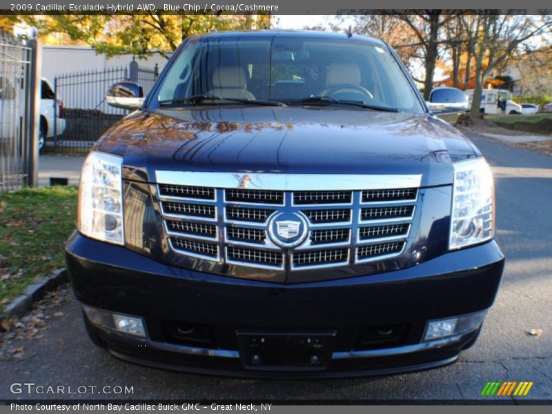 Blue Chip / Cocoa/Cashmere 2009 Cadillac Escalade Hybrid AWD