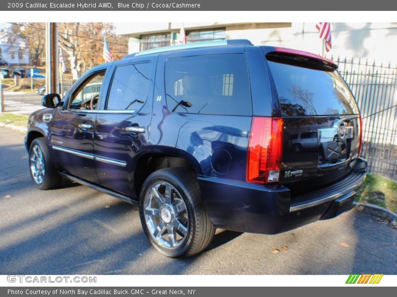 Blue Chip / Cocoa/Cashmere 2009 Cadillac Escalade Hybrid AWD