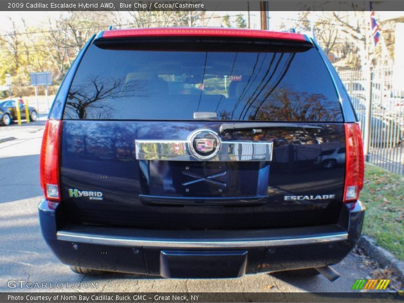 Blue Chip / Cocoa/Cashmere 2009 Cadillac Escalade Hybrid AWD