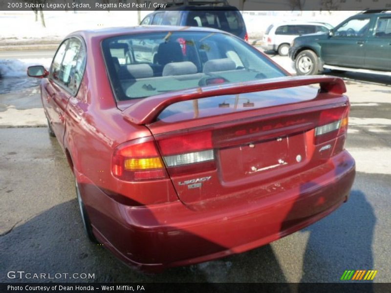 Regatta Red Pearl / Gray 2003 Subaru Legacy L Sedan
