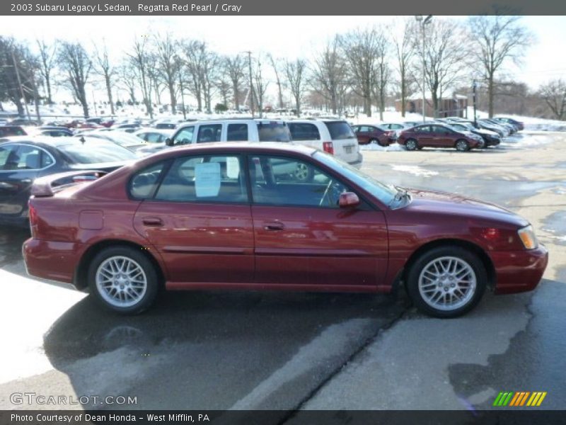 Regatta Red Pearl / Gray 2003 Subaru Legacy L Sedan