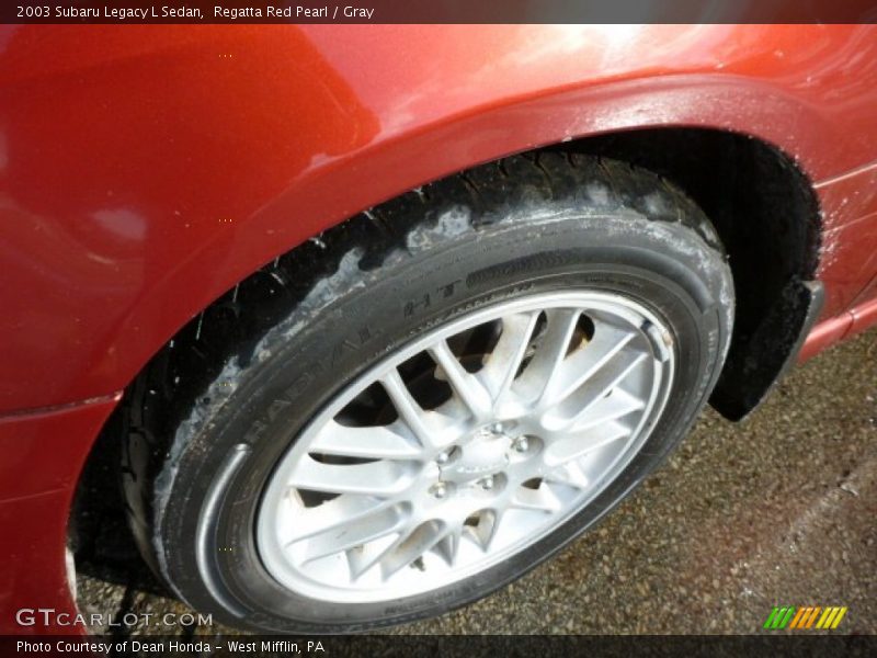 Regatta Red Pearl / Gray 2003 Subaru Legacy L Sedan