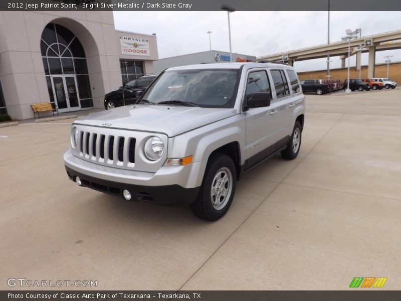Bright Silver Metallic / Dark Slate Gray 2012 Jeep Patriot Sport