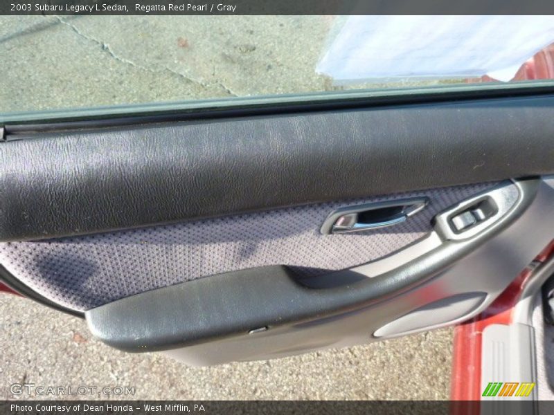 Regatta Red Pearl / Gray 2003 Subaru Legacy L Sedan