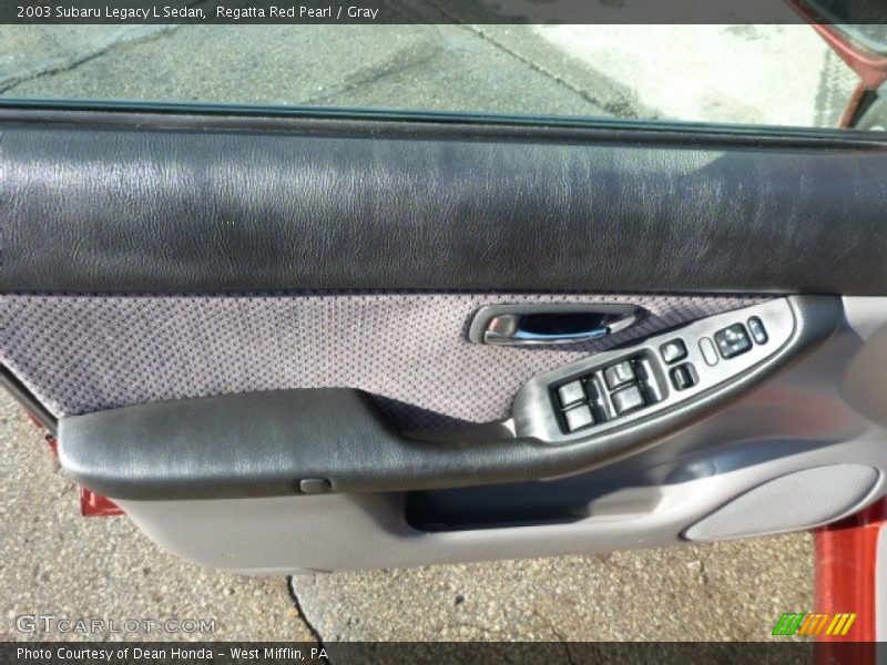 Regatta Red Pearl / Gray 2003 Subaru Legacy L Sedan