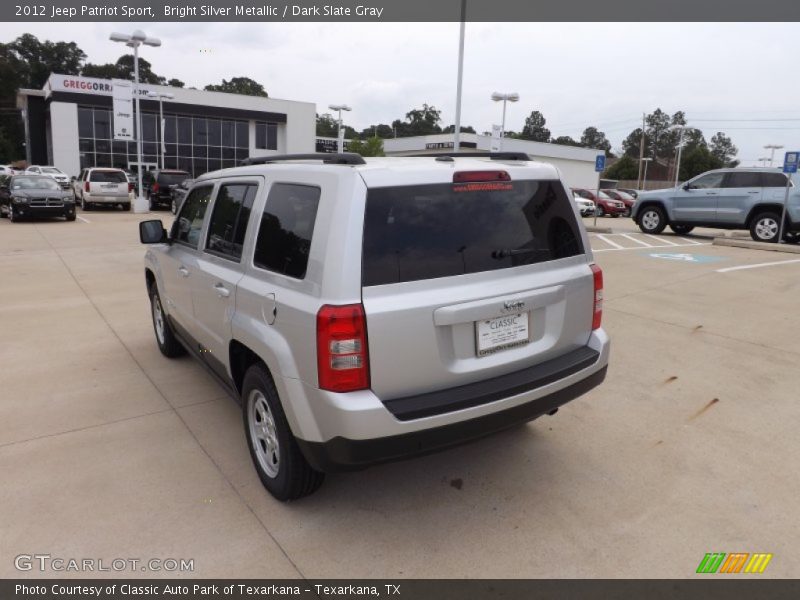 Bright Silver Metallic / Dark Slate Gray 2012 Jeep Patriot Sport