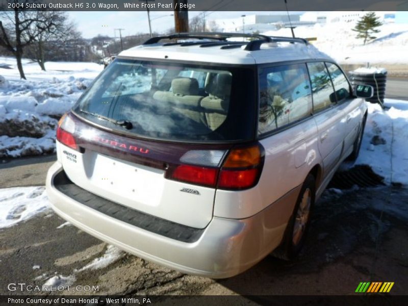 White Frost Pearl / Beige 2004 Subaru Outback H6 3.0 Wagon