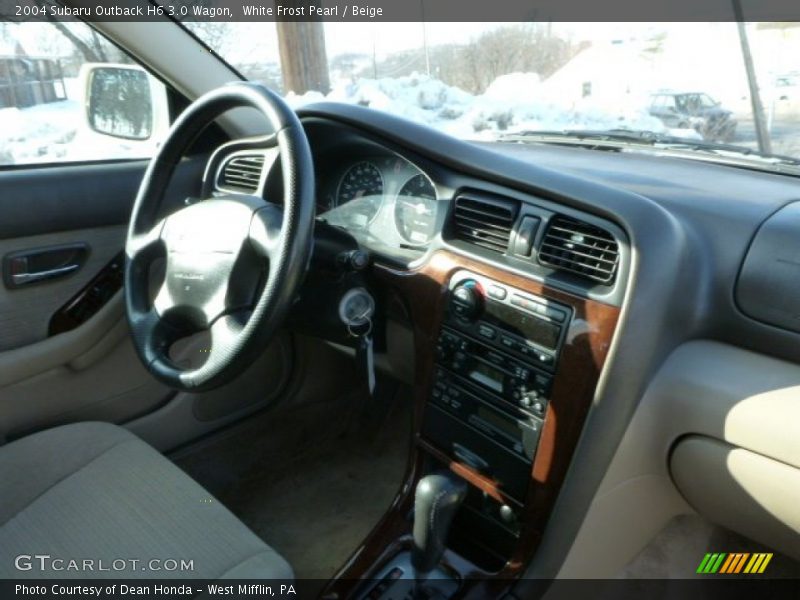 White Frost Pearl / Beige 2004 Subaru Outback H6 3.0 Wagon