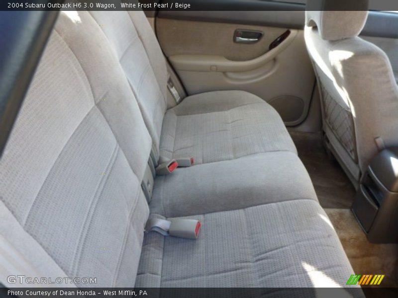 White Frost Pearl / Beige 2004 Subaru Outback H6 3.0 Wagon