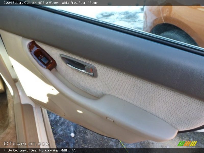 White Frost Pearl / Beige 2004 Subaru Outback H6 3.0 Wagon