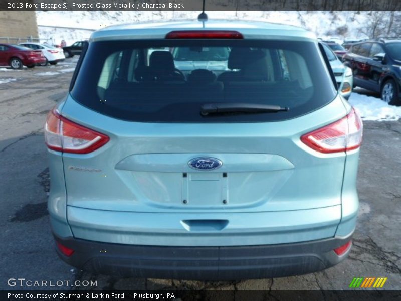 Frosted Glass Metallic / Charcoal Black 2013 Ford Escape S