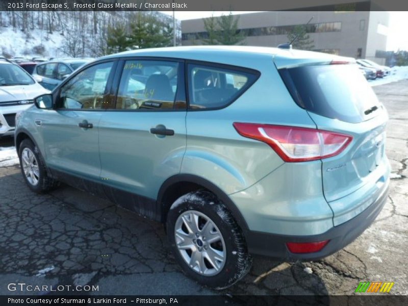 Frosted Glass Metallic / Charcoal Black 2013 Ford Escape S