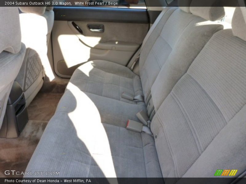 White Frost Pearl / Beige 2004 Subaru Outback H6 3.0 Wagon