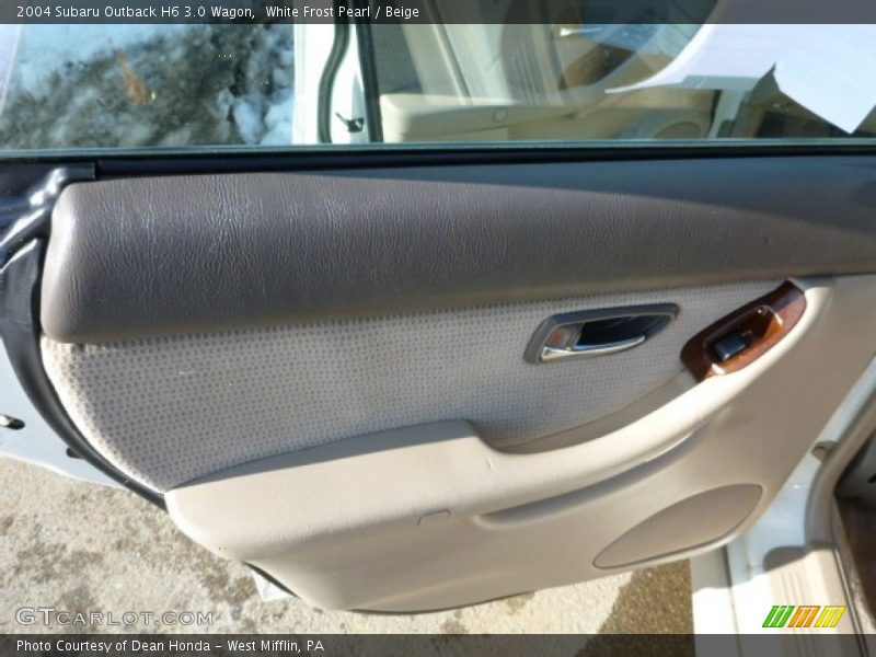 White Frost Pearl / Beige 2004 Subaru Outback H6 3.0 Wagon