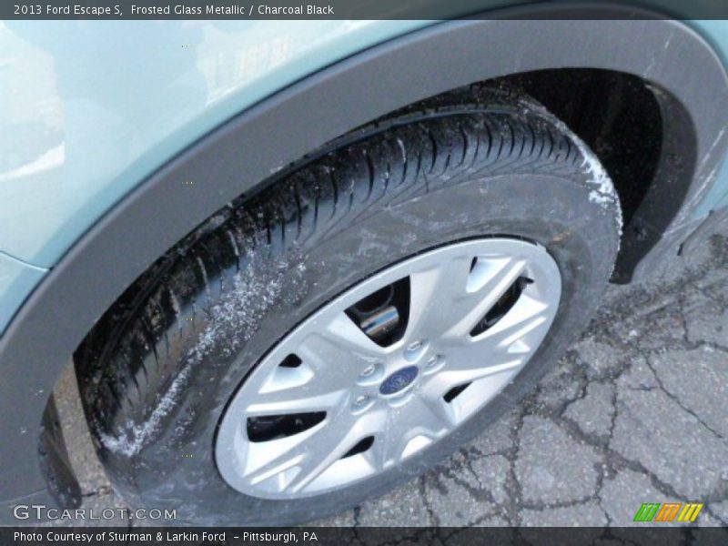 Frosted Glass Metallic / Charcoal Black 2013 Ford Escape S