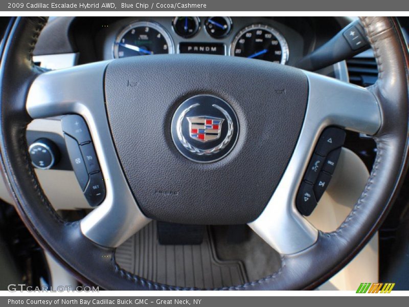 Blue Chip / Cocoa/Cashmere 2009 Cadillac Escalade Hybrid AWD