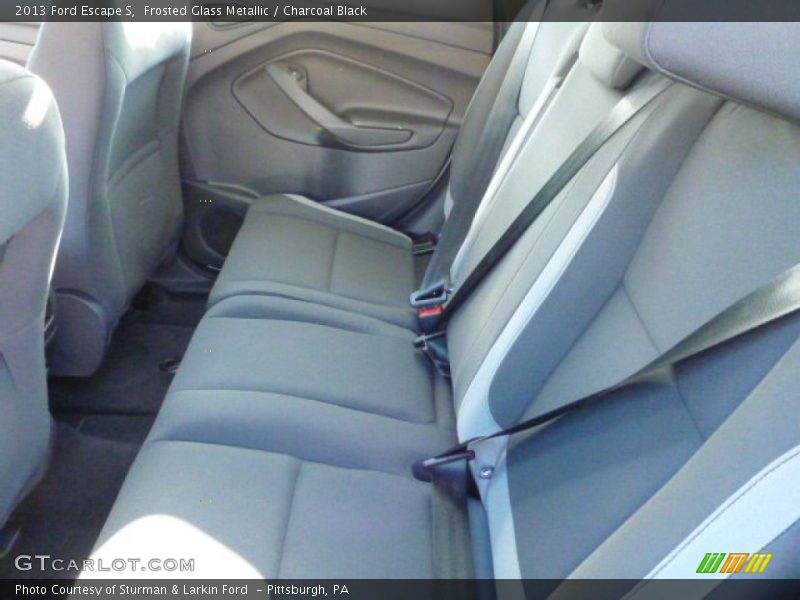 Frosted Glass Metallic / Charcoal Black 2013 Ford Escape S