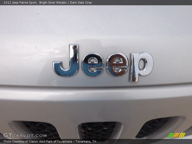 Bright Silver Metallic / Dark Slate Gray 2012 Jeep Patriot Sport