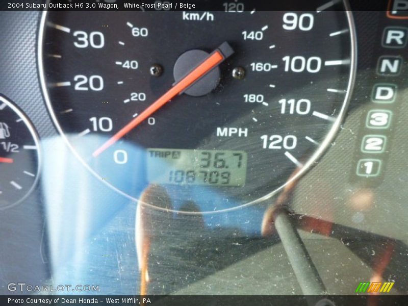 White Frost Pearl / Beige 2004 Subaru Outback H6 3.0 Wagon