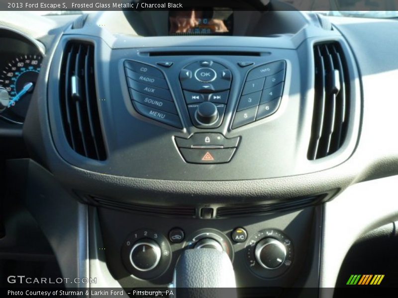 Frosted Glass Metallic / Charcoal Black 2013 Ford Escape S