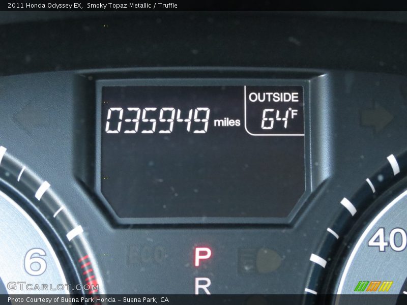 Smoky Topaz Metallic / Truffle 2011 Honda Odyssey EX