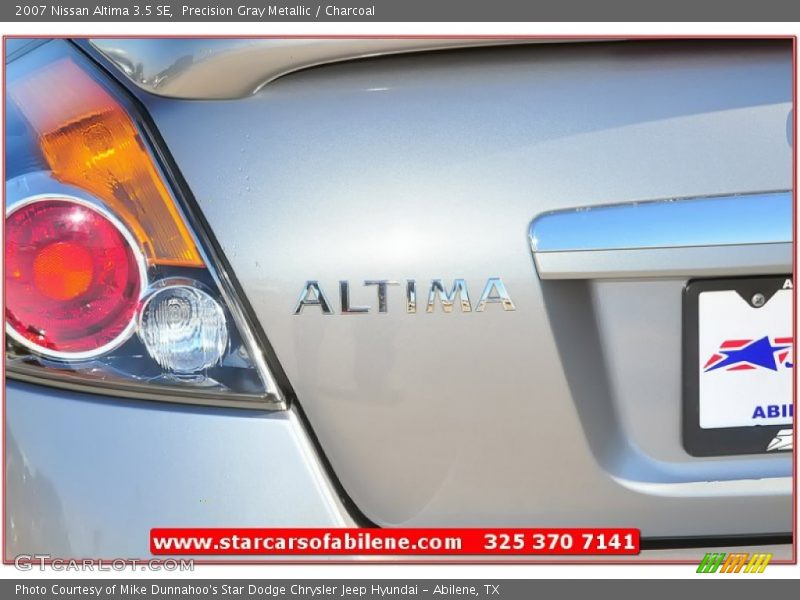 Precision Gray Metallic / Charcoal 2007 Nissan Altima 3.5 SE