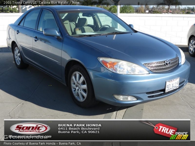 Catalina Blue Metallic / Stone 2003 Toyota Camry LE