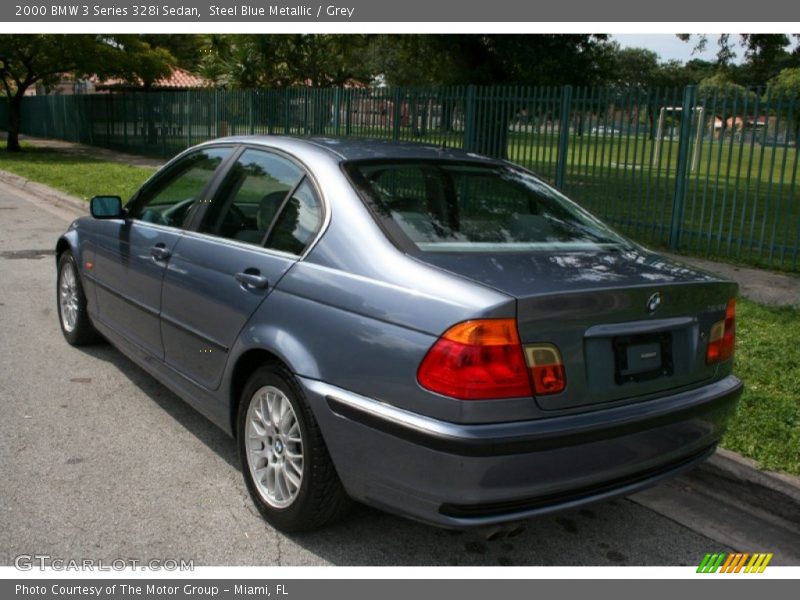 Steel Blue Metallic / Grey 2000 BMW 3 Series 328i Sedan