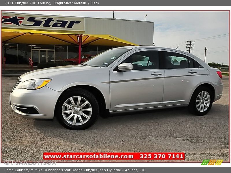 Bright Silver Metallic / Black 2011 Chrysler 200 Touring