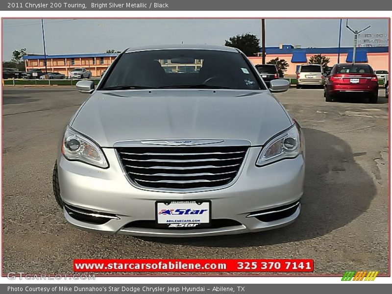 Bright Silver Metallic / Black 2011 Chrysler 200 Touring