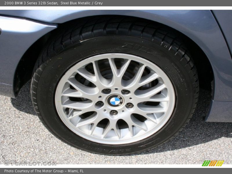 Steel Blue Metallic / Grey 2000 BMW 3 Series 328i Sedan