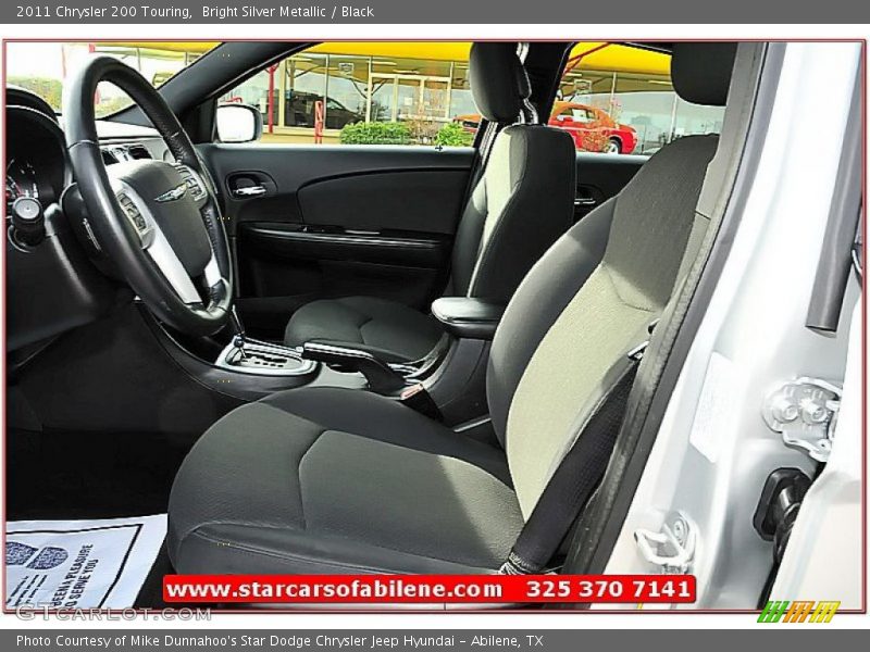 Bright Silver Metallic / Black 2011 Chrysler 200 Touring