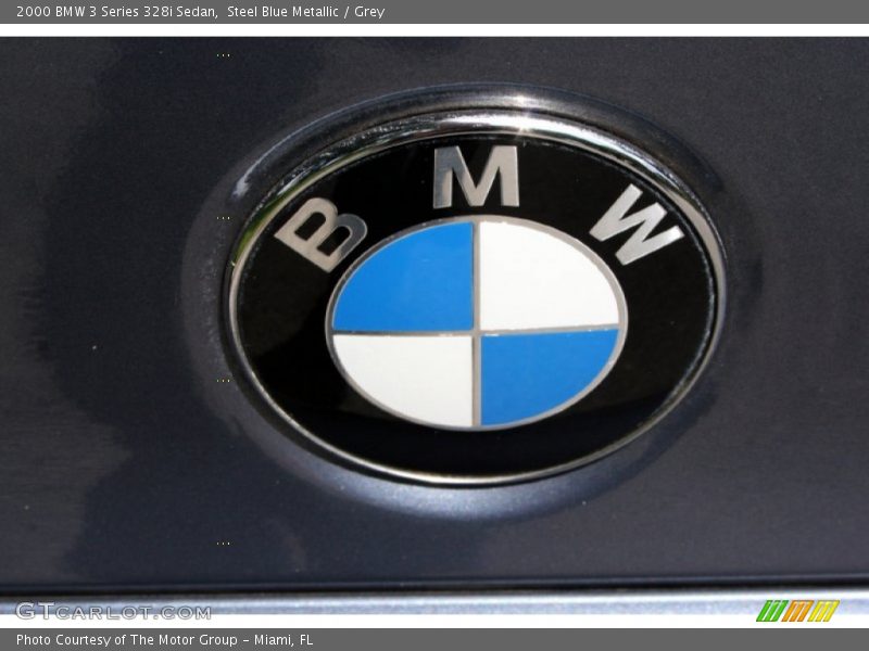 Steel Blue Metallic / Grey 2000 BMW 3 Series 328i Sedan