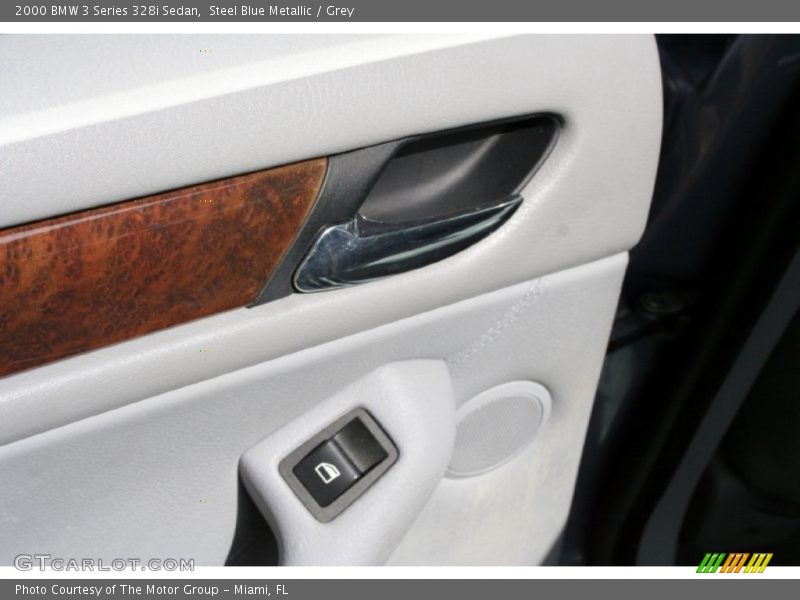 Steel Blue Metallic / Grey 2000 BMW 3 Series 328i Sedan