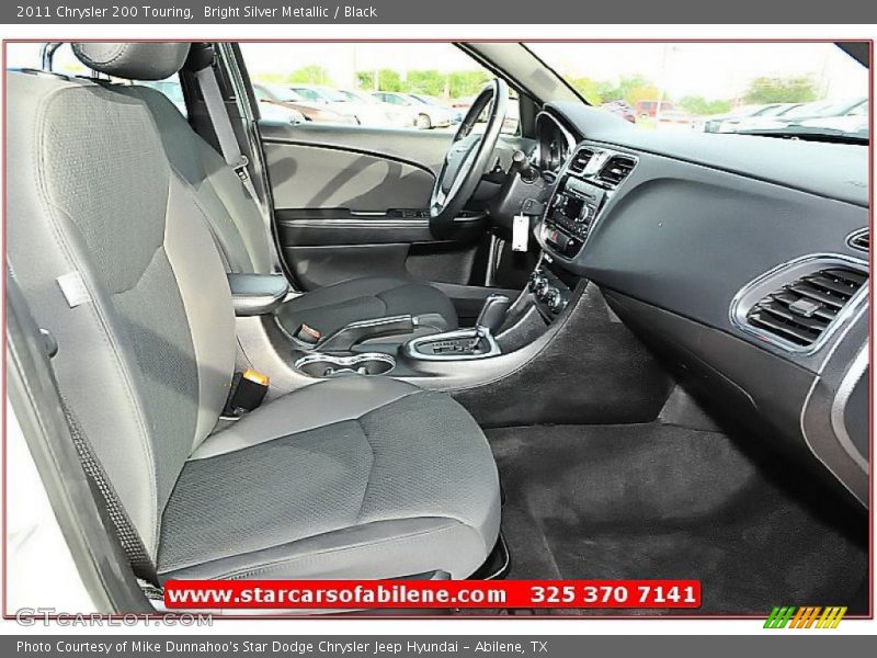 Bright Silver Metallic / Black 2011 Chrysler 200 Touring