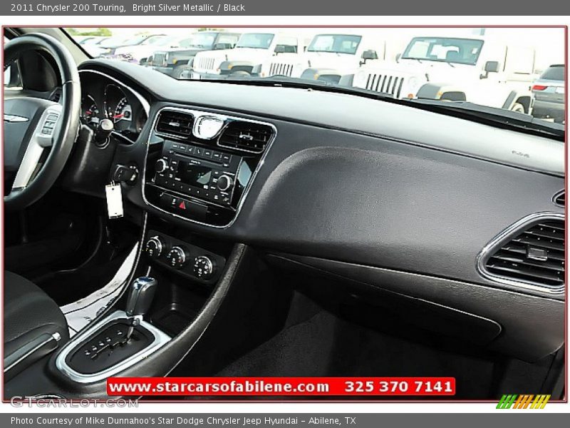 Bright Silver Metallic / Black 2011 Chrysler 200 Touring