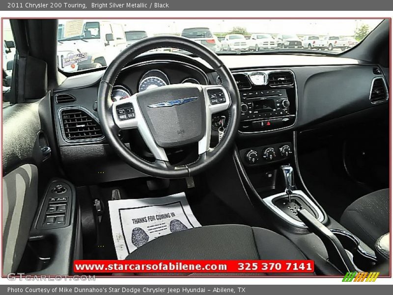 Bright Silver Metallic / Black 2011 Chrysler 200 Touring
