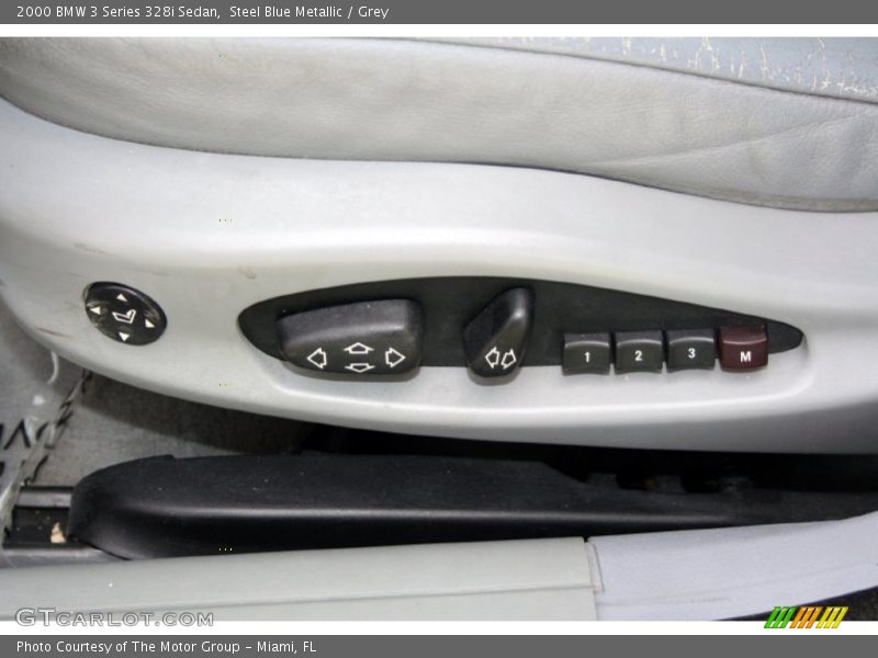 Steel Blue Metallic / Grey 2000 BMW 3 Series 328i Sedan