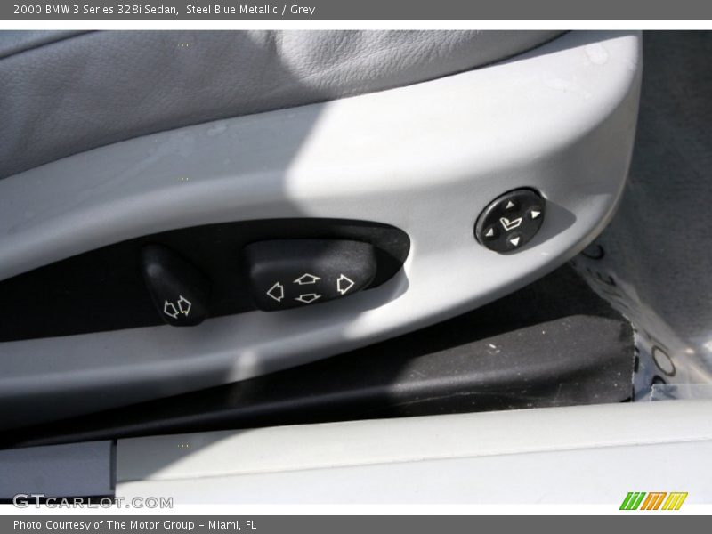 Steel Blue Metallic / Grey 2000 BMW 3 Series 328i Sedan