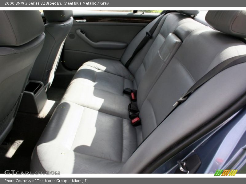 Steel Blue Metallic / Grey 2000 BMW 3 Series 328i Sedan