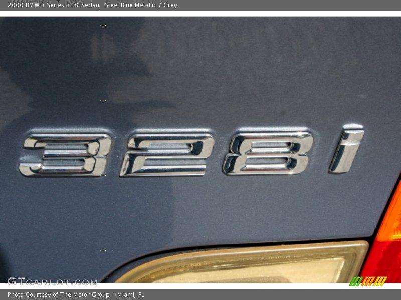 Steel Blue Metallic / Grey 2000 BMW 3 Series 328i Sedan